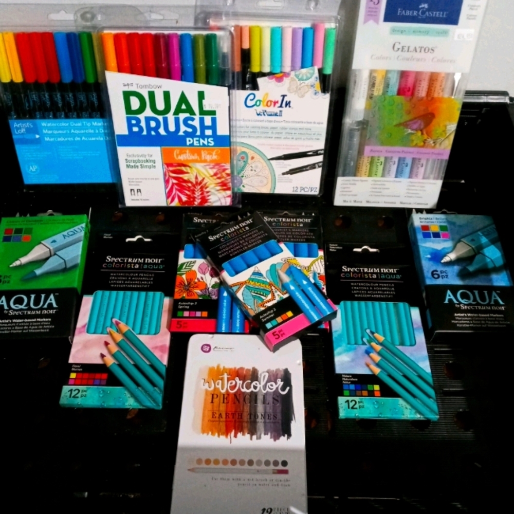 NEW! 12 Piece BUNDLE Set Markers, Pencils, Pens